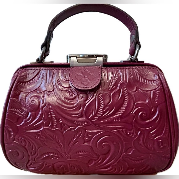 Patricia Nash Tooled Leather Satchel Purse - Picture 2 of 12